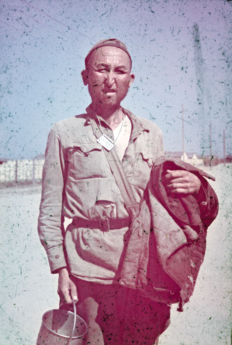Gefangener Rotarmist im Kriegsgefangenenlager Zeithain 1942